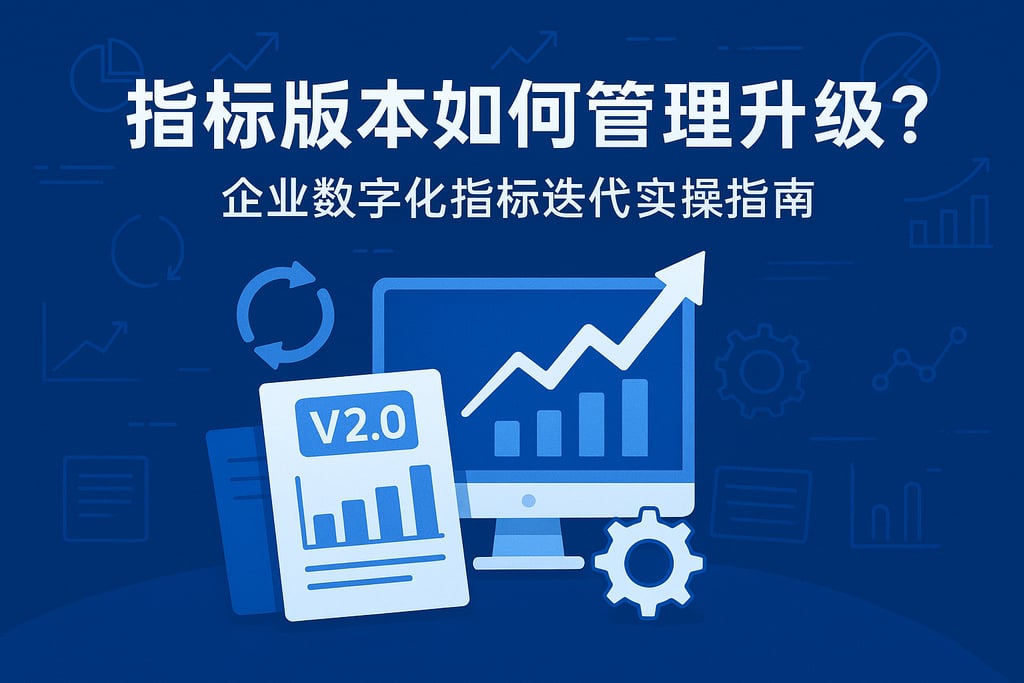 指标版本如何管理升级？企业数字化指标迭代实操指南