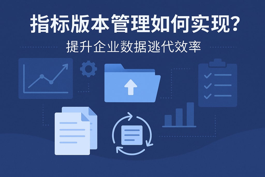 指标版本管理如何实现？提升企业数据迭代效率