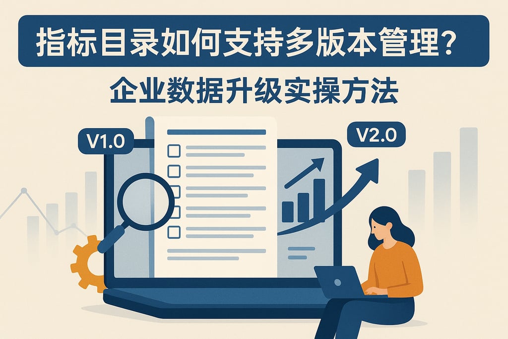 指标目录如何支持多版本管理？企业数据升级实操方法