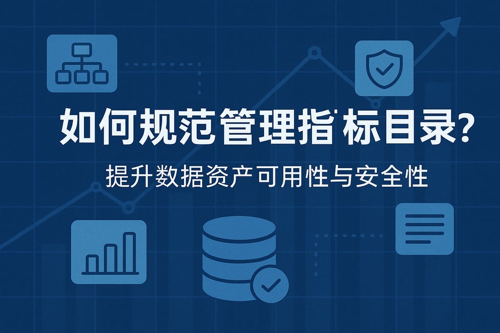 指标目录如何规范管理？提升数据资产可用性与安全性