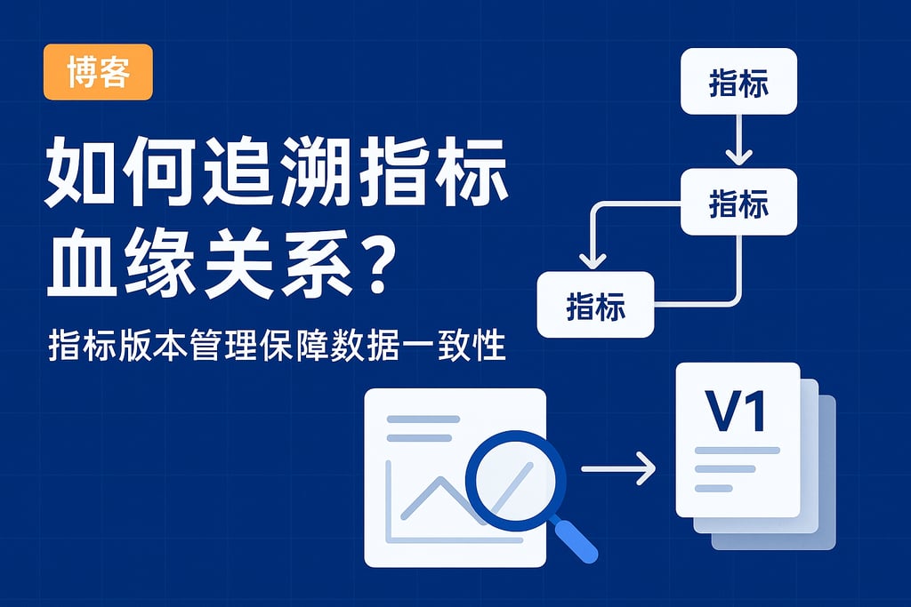 指标血缘关系如何追溯？指标版本管理保障数据一致性