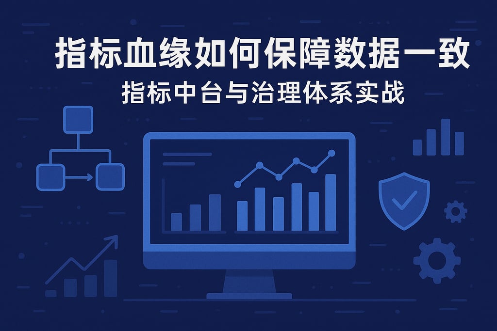 指标血缘如何保障数据一致？指标中台与治理体系实战