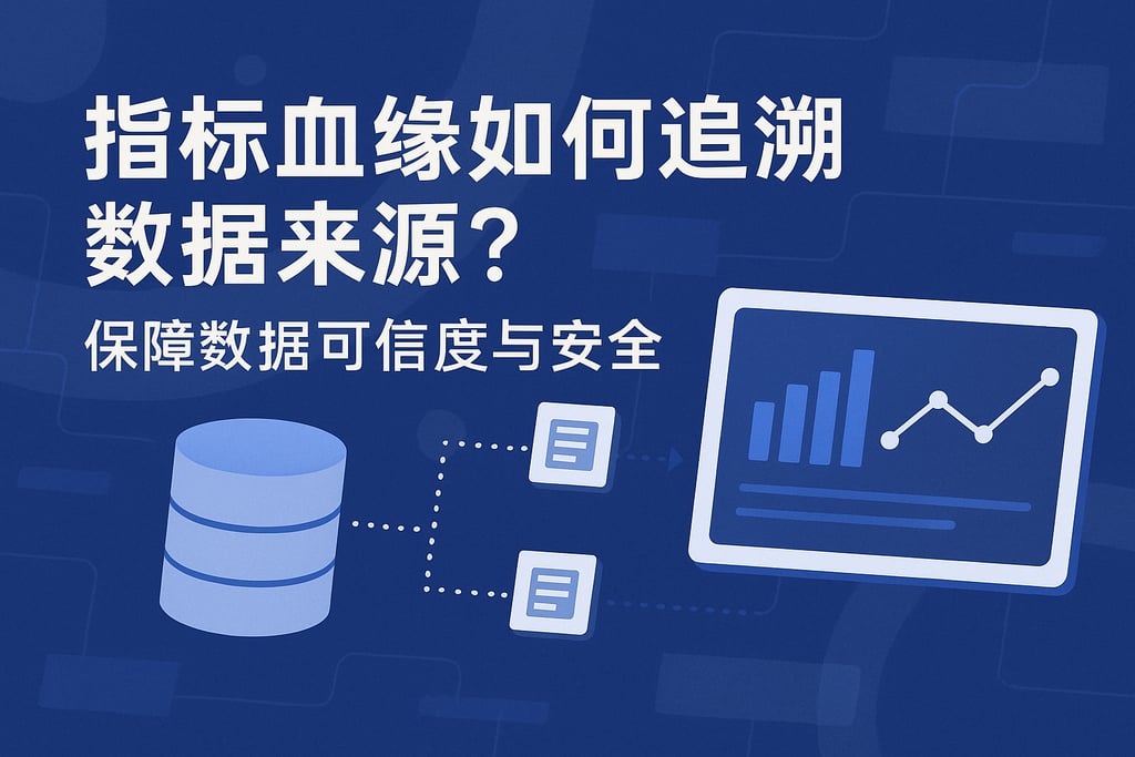 指标血缘如何追溯数据来源？保障数据可信度与安全