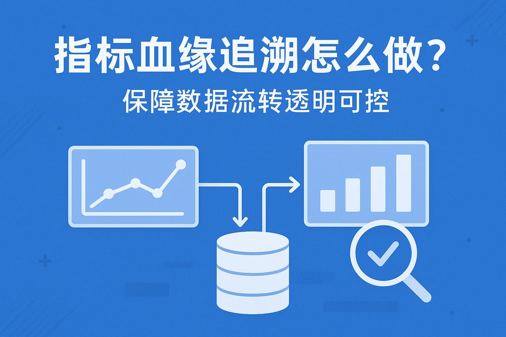 指标血缘追溯怎么做？保障数据流转透明可控