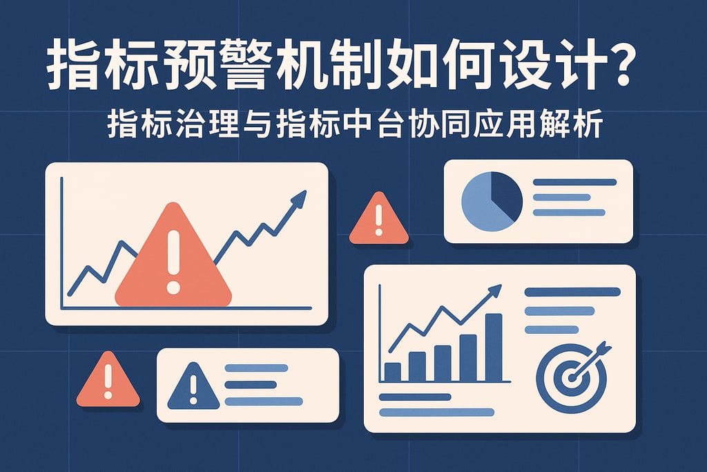 指标预警机制如何设计？指标治理与指标中台协同应用解析