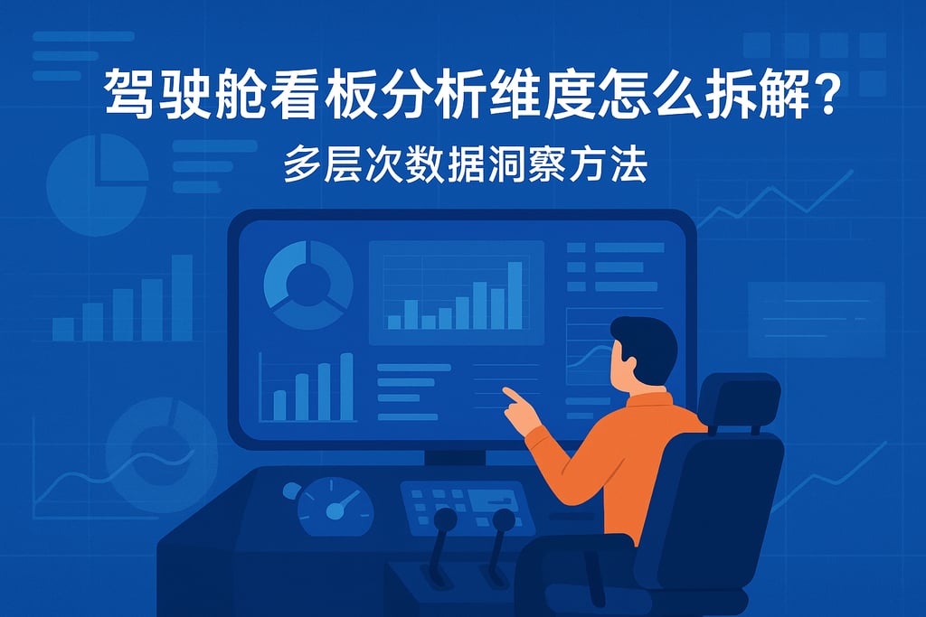 驾驶舱看板分析维度怎么拆解？多层次数据洞察方法