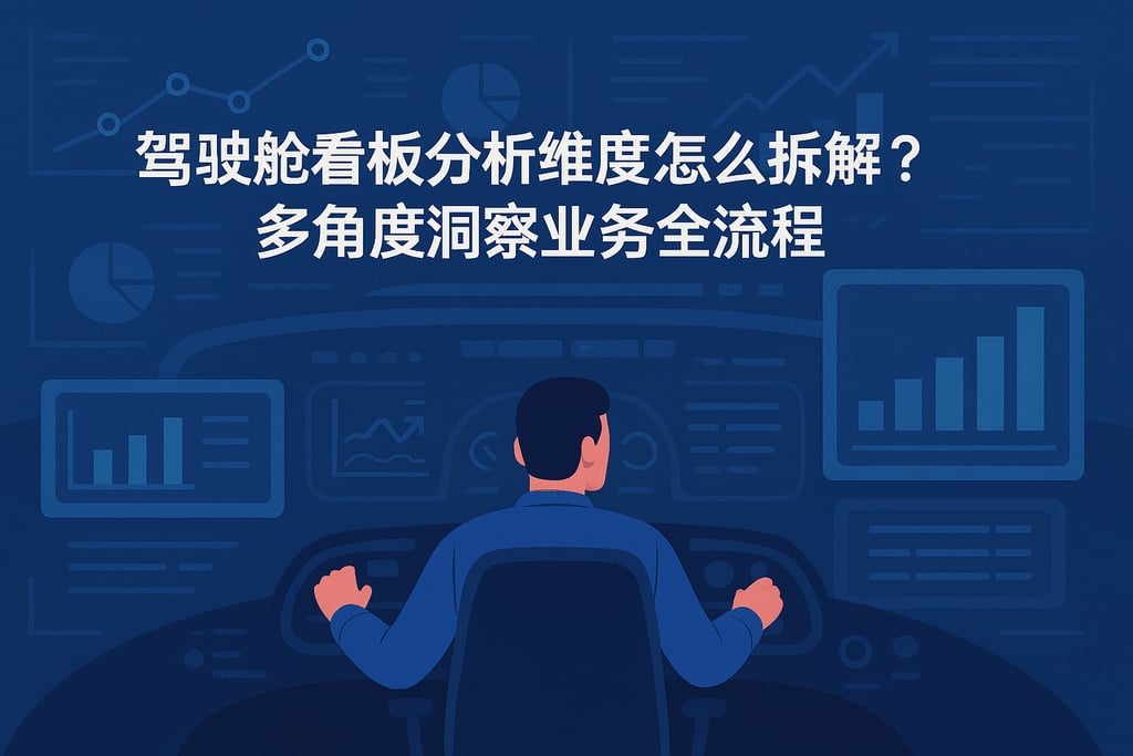 驾驶舱看板分析维度怎么拆解？多角度洞察业务全流程