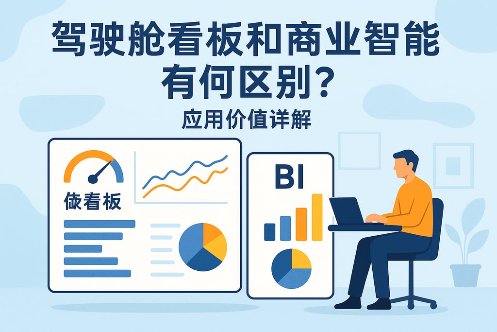 驾驶舱看板和商业智能有何区别？应用价值详解