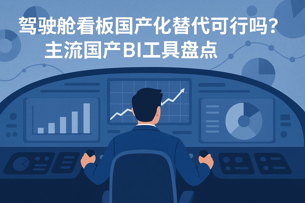 驾驶舱看板国产化替代可行吗？主流国产BI工具盘点