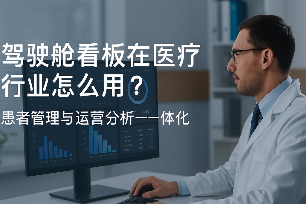 驾驶舱看板在医疗行业怎么用？患者管理与运营分析一体化