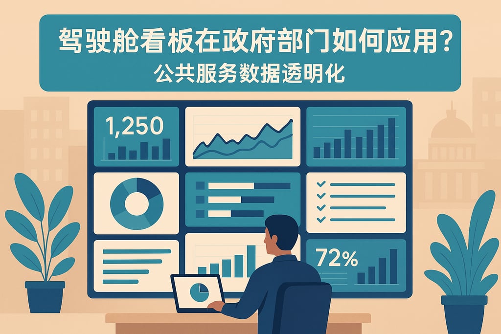 驾驶舱看板在政府部门如何应用？公共服务数据透明化
