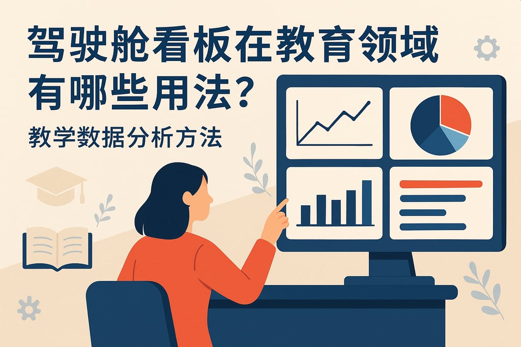 驾驶舱看板在教育领域有哪些用法？教学数据分析方法