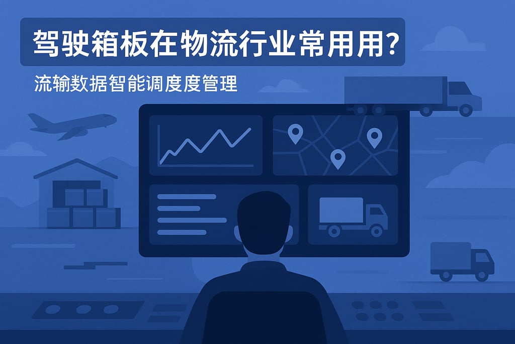驾驶舱看板在物流行业怎么用？运输数据智能调度管理