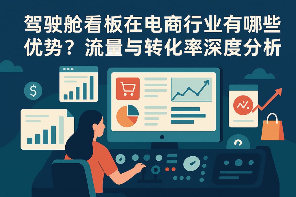 驾驶舱看板在电商行业有哪些优势？流量与转化率深度分析