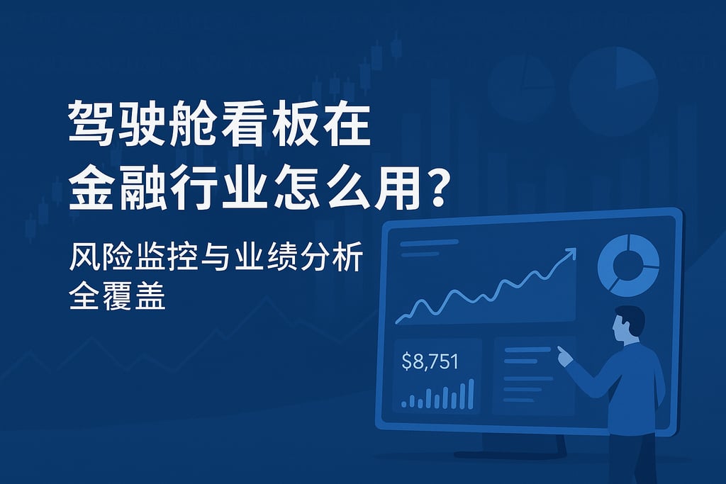 驾驶舱看板在金融行业怎么用？风险监控与业绩分析全覆盖