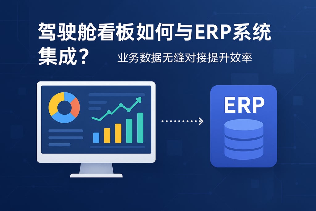 驾驶舱看板如何与ERP系统集成？业务数据无缝对接提升效率