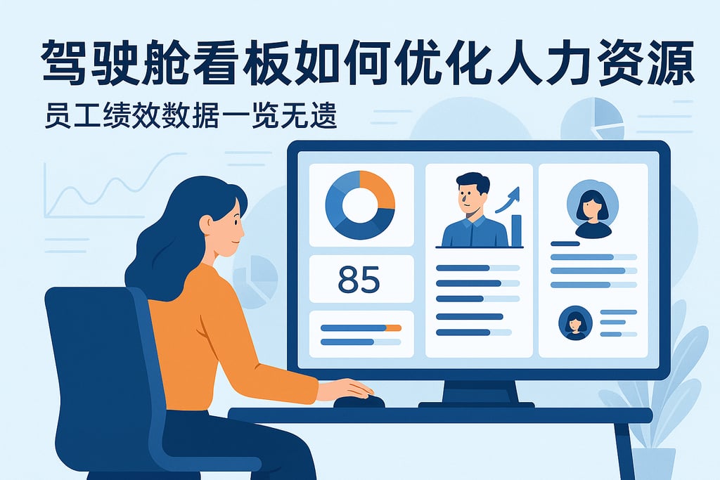 驾驶舱看板如何优化人力资源？员工绩效数据一览无遗
