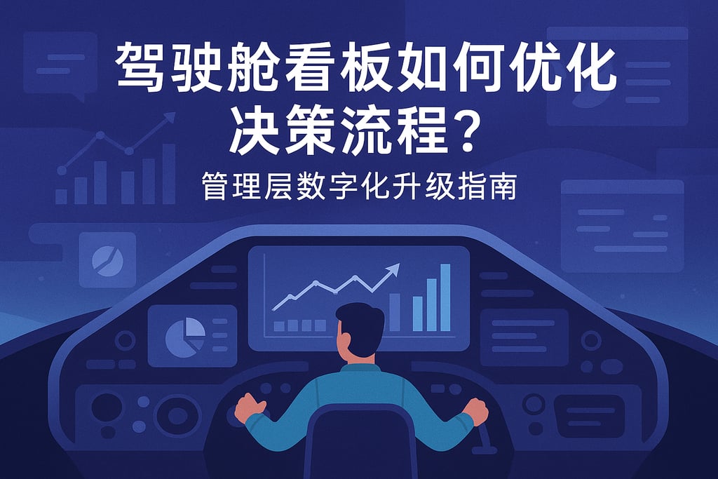 驾驶舱看板如何优化决策流程？管理层数字化升级指南