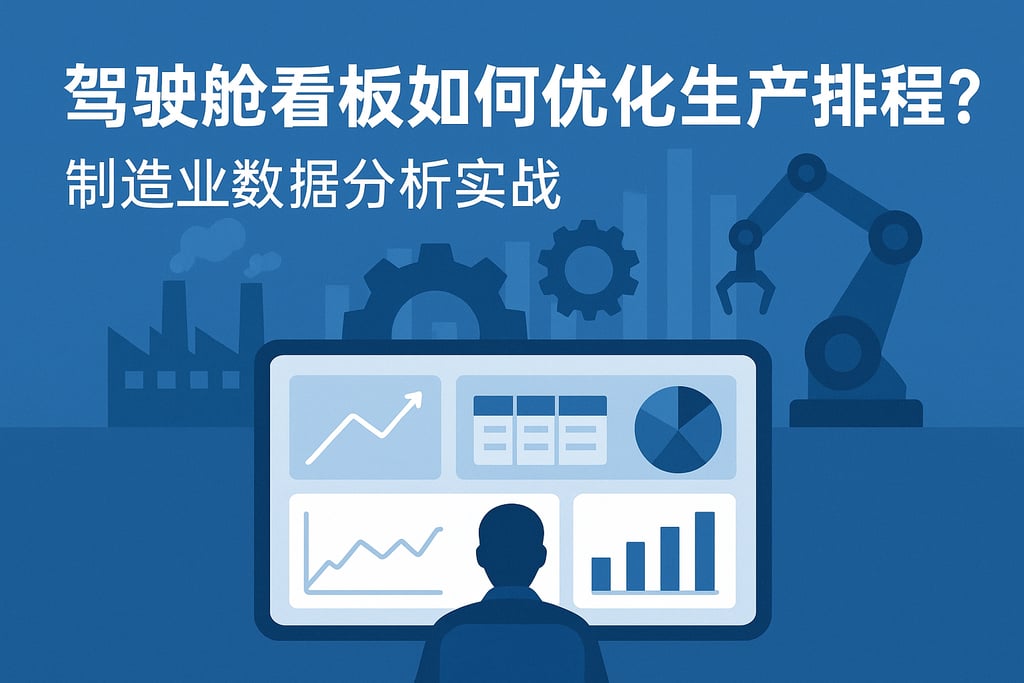 驾驶舱看板如何优化生产排程？制造业数据分析实战