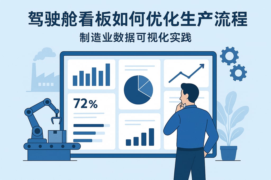 驾驶舱看板如何优化生产流程？制造业数据可视化实践