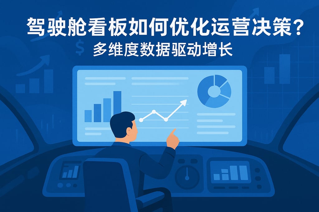 驾驶舱看板如何优化运营决策？多维度数据驱动增长