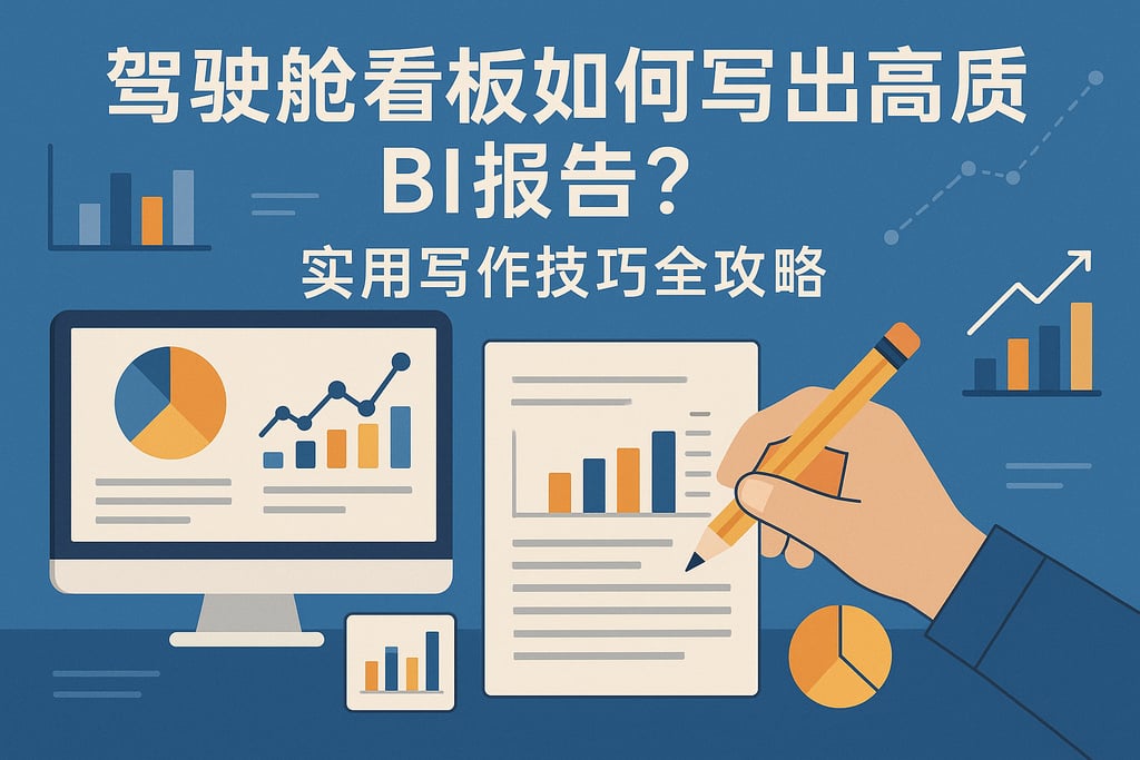 驾驶舱看板如何写出高质量BI报告？实用写作技巧全攻略