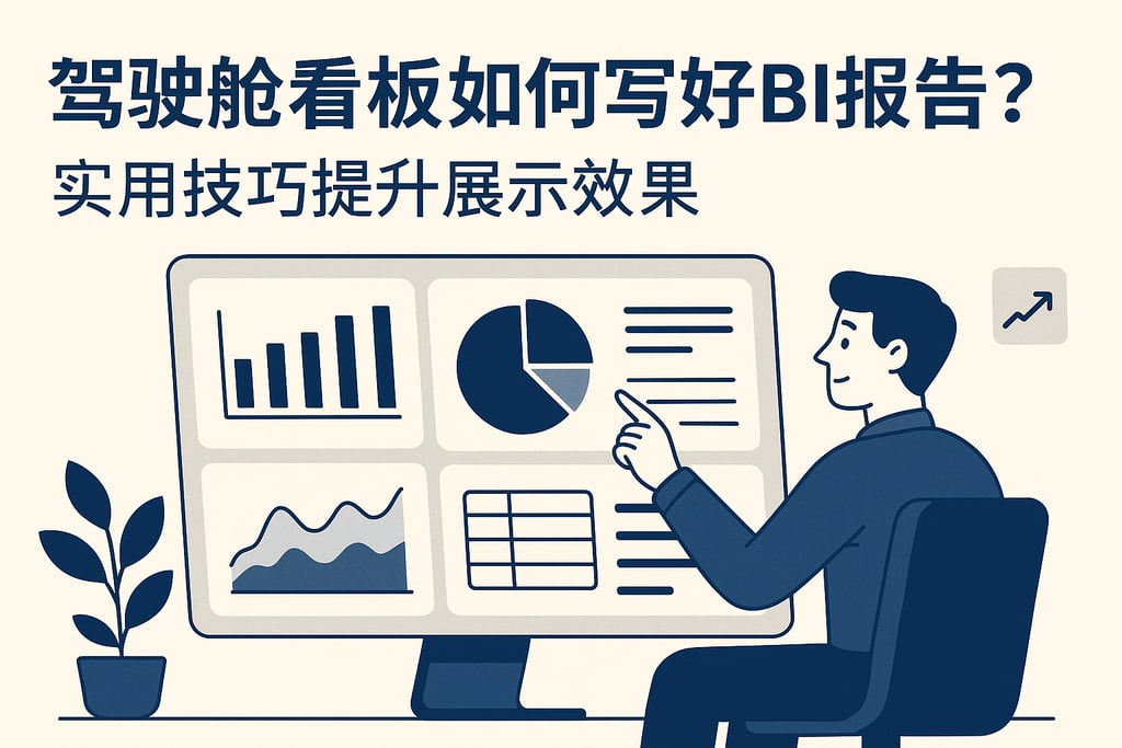 驾驶舱看板如何写好BI报告？实用技巧提升展示效果