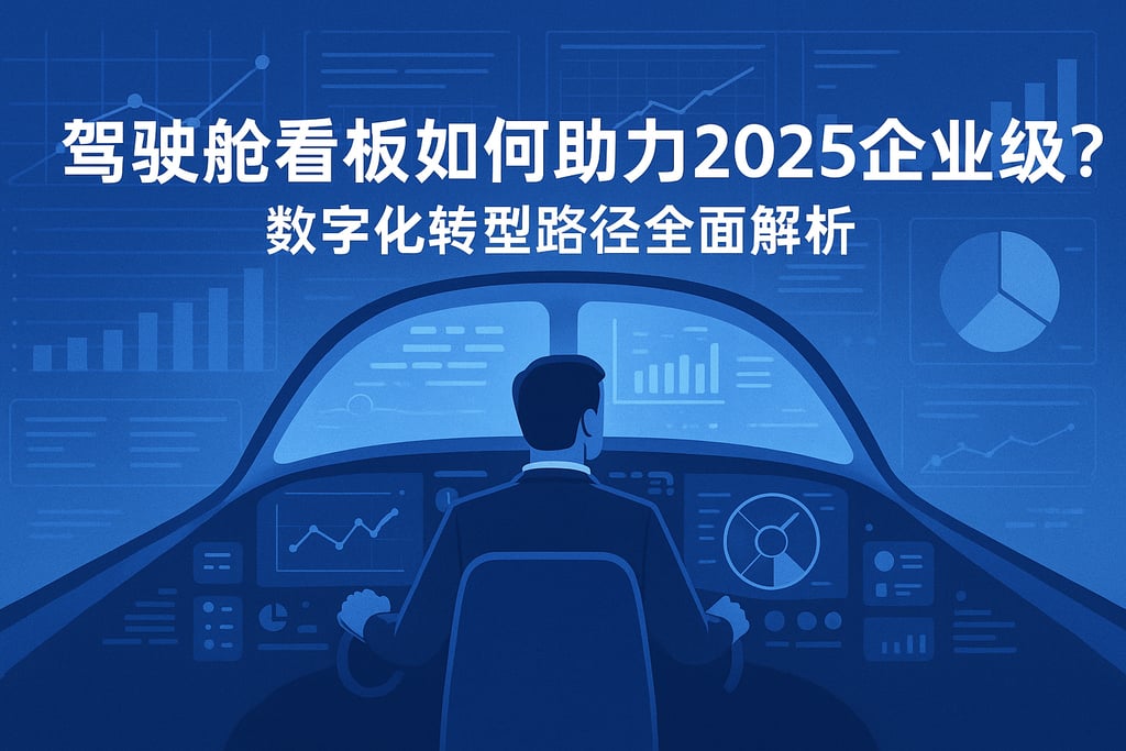 驾驶舱看板如何助力2025企业升级？数字化转型路径全面解析