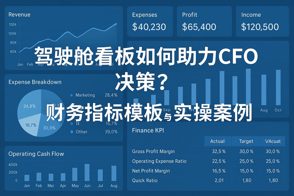 驾驶舱看板如何助力CFO决策？财务指标模板与实操案例
