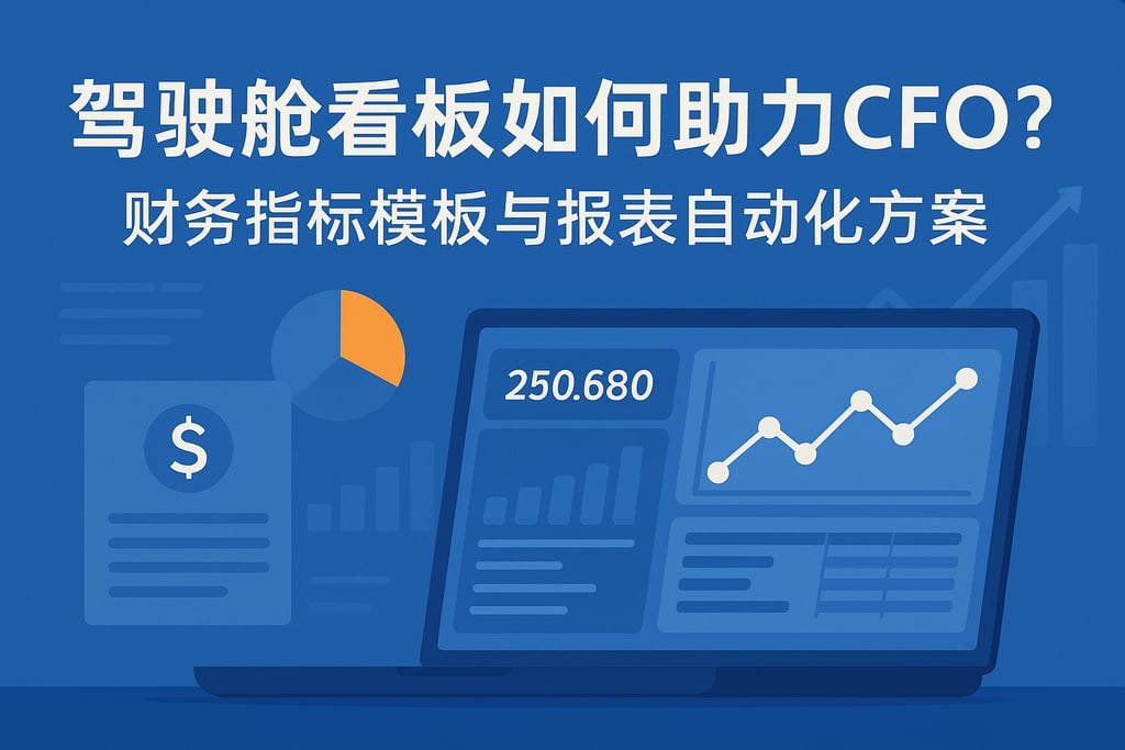 驾驶舱看板如何助力CFO？财务指标模板与报表自动化方案