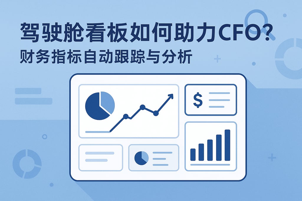 驾驶舱看板如何助力CFO？财务指标自动追踪与分析