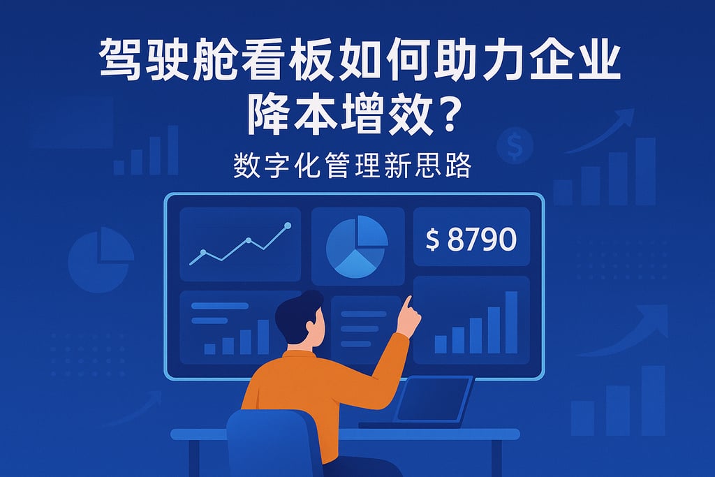 驾驶舱看板如何助力企业降本增效？数字化管理新思路