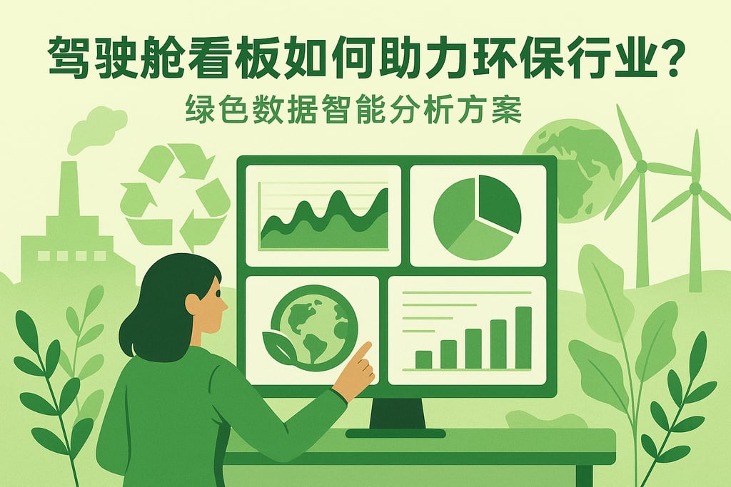 驾驶舱看板如何助力环保行业？绿色数据智能分析方案