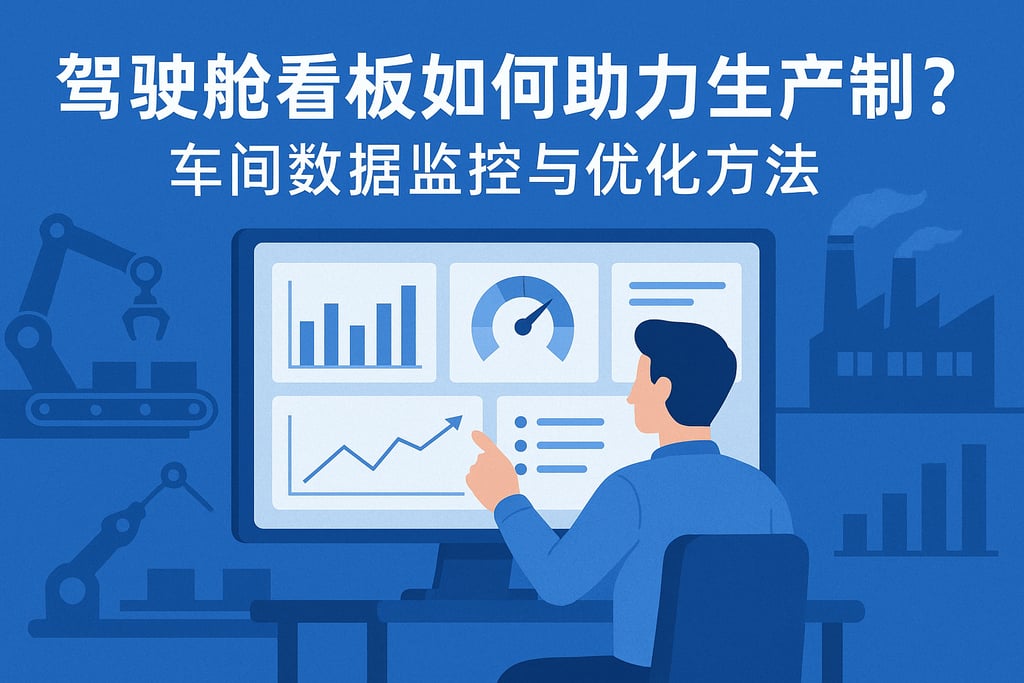 驾驶舱看板如何助力生产制造？车间数据监控与优化方法