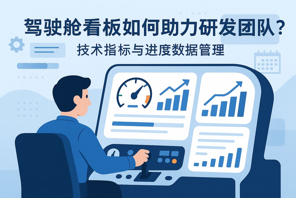 驾驶舱看板如何助力研发团队？技术指标与进度数据管理