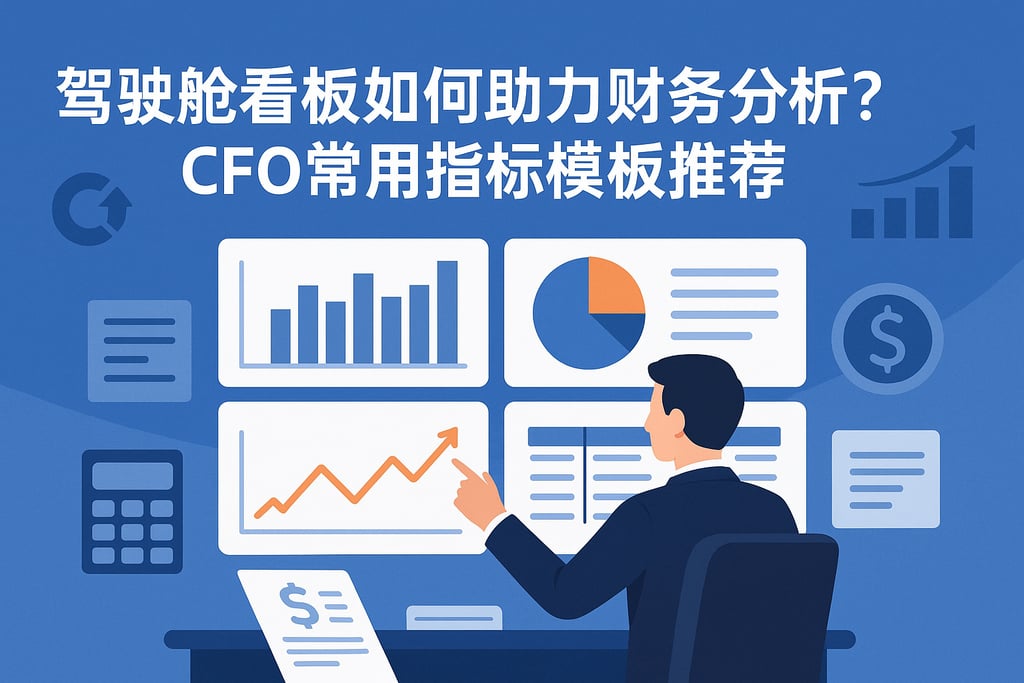 驾驶舱看板如何助力财务分析？CFO常用指标模板推荐