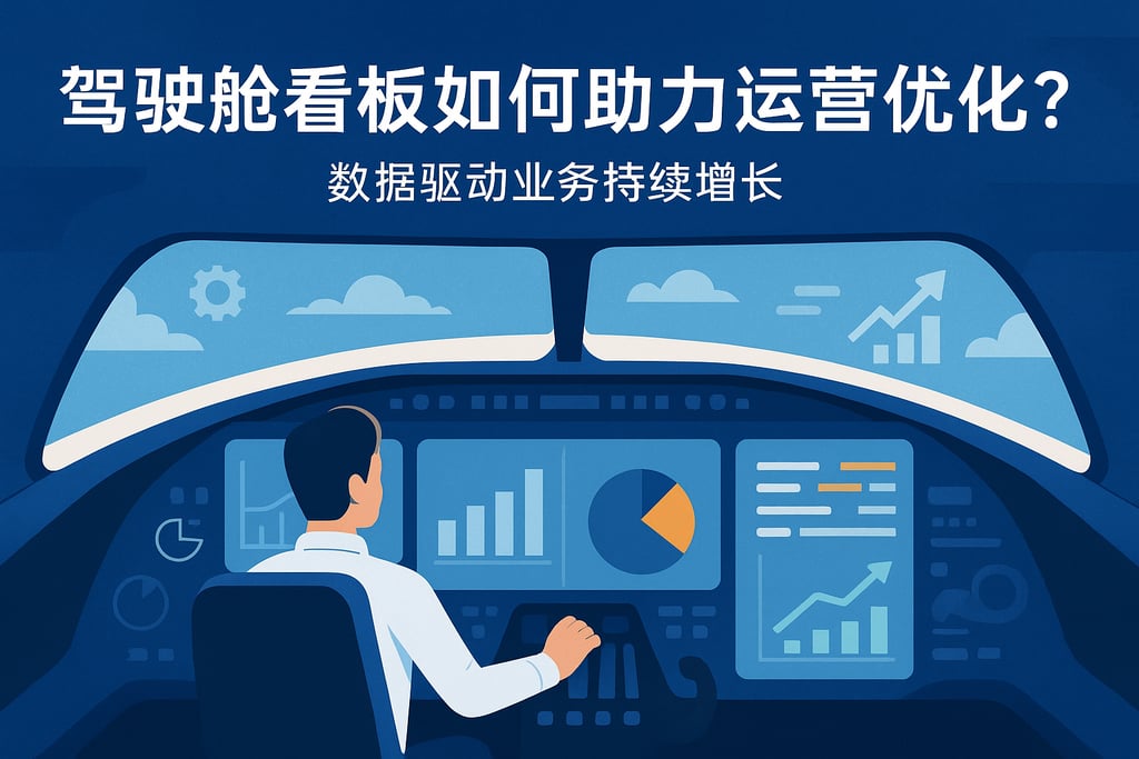 驾驶舱看板如何助力运营优化？数据驱动业务持续增长