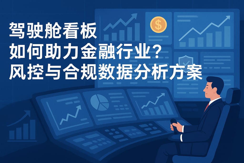 驾驶舱看板如何助力金融行业？风控与合规数据分析方案
