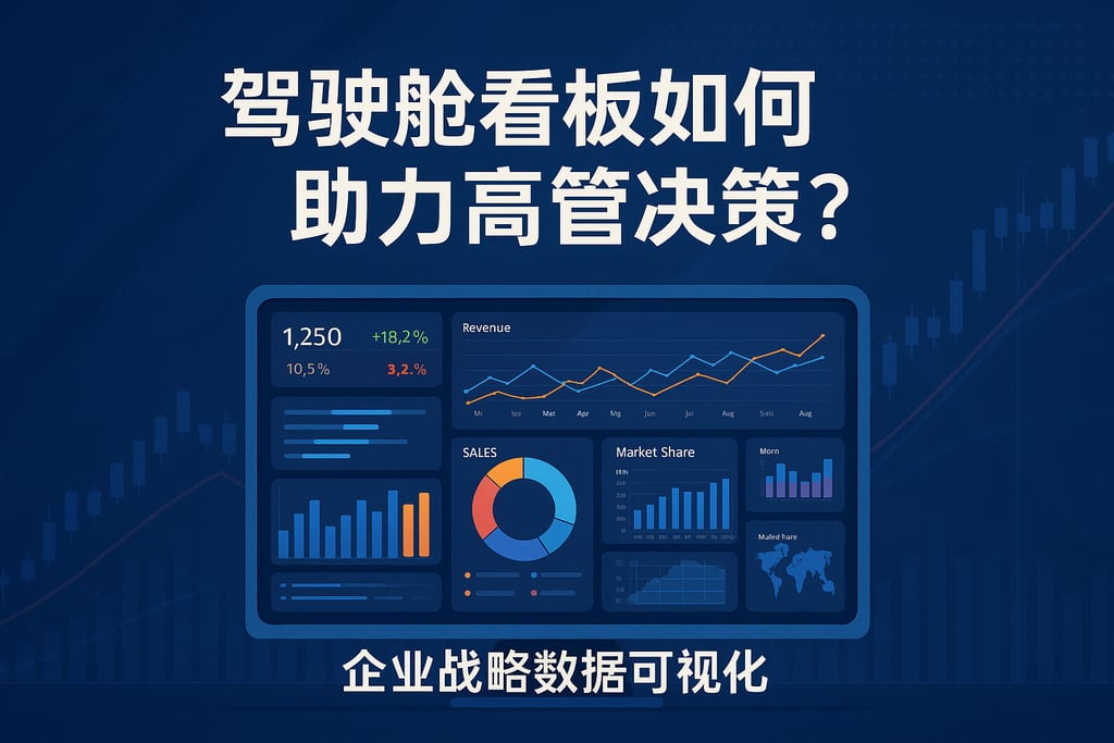 驾驶舱看板如何助力高管决策？企业战略数据可视化