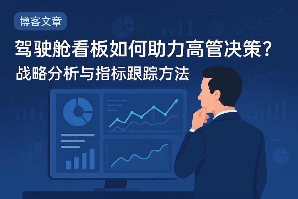 驾驶舱看板如何助力高管决策？战略分析与指标跟踪方法