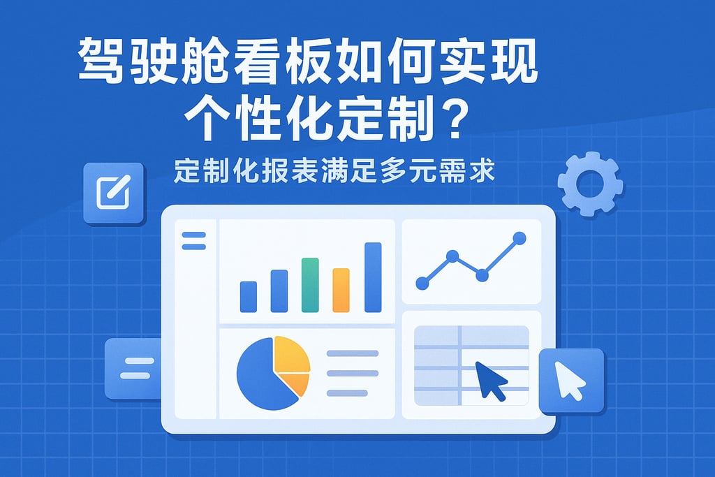驾驶舱看板如何实现个性化定制？定制化报表满足多元需求