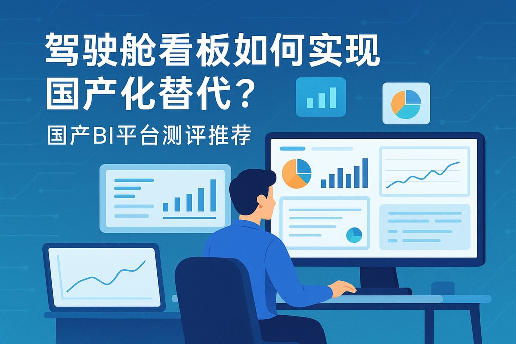 驾驶舱看板如何实现国产化替代？国产BI平台测评推荐