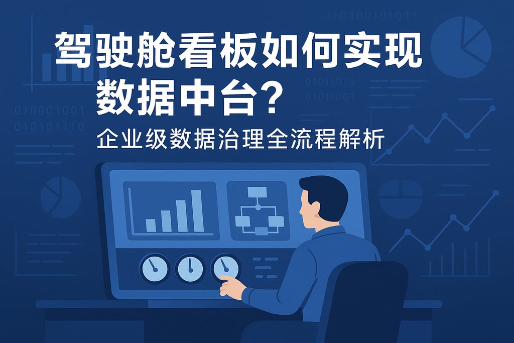驾驶舱看板如何实现数据中台？企业级数据治理全流程解析