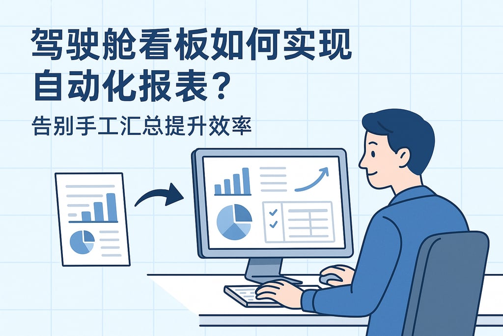 驾驶舱看板如何实现自动化报表？告别手工汇总提升效率