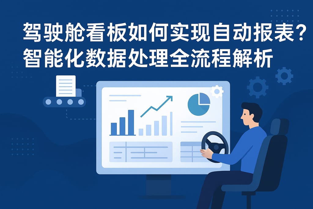 驾驶舱看板如何实现自动报表？智能化数据处理全流程解析