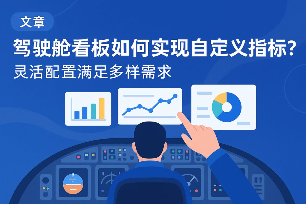 驾驶舱看板如何实现自定义指标？灵活配置满足多样需求