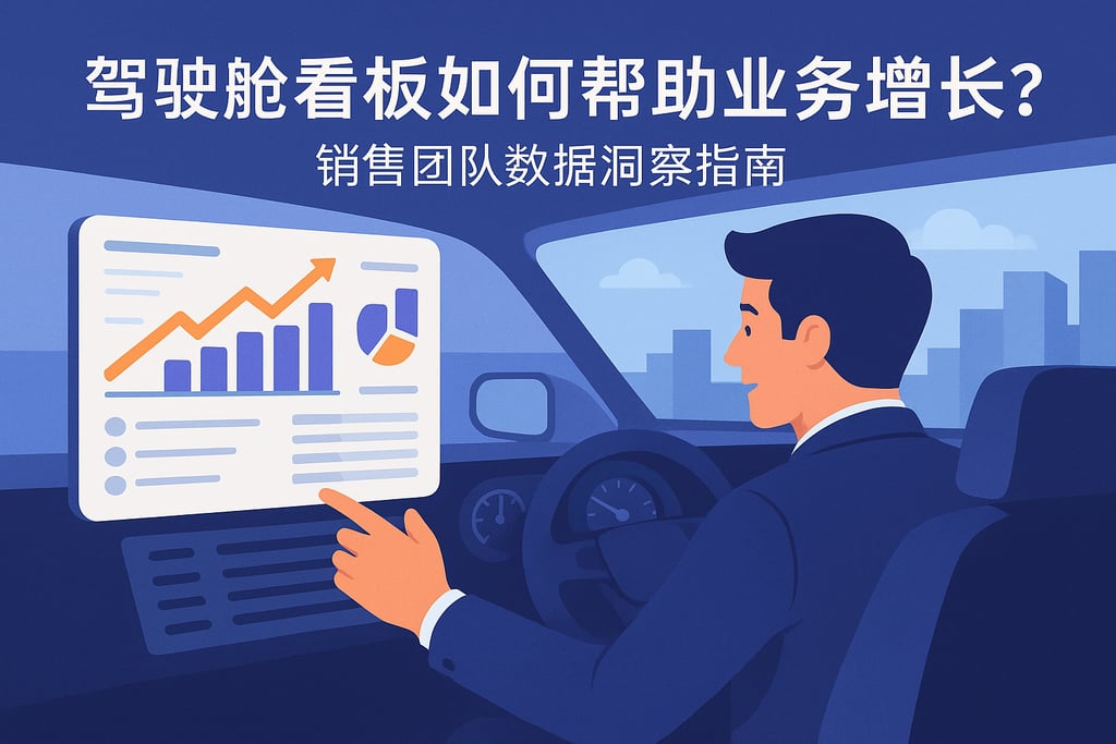 驾驶舱看板如何帮助业务增长？销售团队数据洞察指南