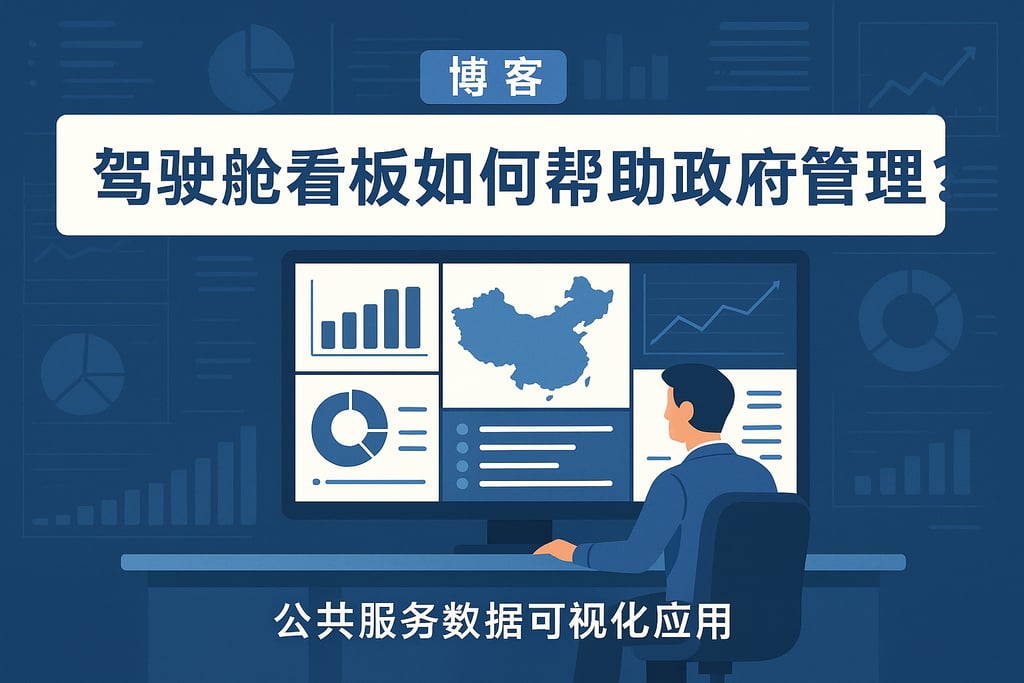 驾驶舱看板如何帮助政府管理？公共服务数据可视化应用