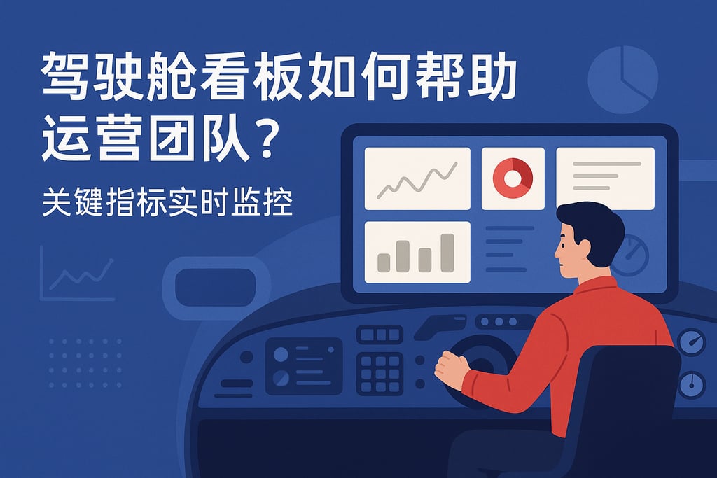 驾驶舱看板如何帮助运营团队？关键指标实时监控