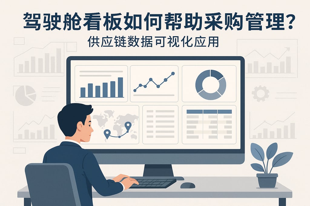 驾驶舱看板如何帮助采购管理？供应链数据可视化应用